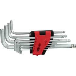 KS Tools 151.5100 inbus sada klíčů 1/16 palec, 5/64 palec, 3/32 palec, 1/8 palec, 5/32 palec, 3/16 palec, 7/32 palec, 1/4 palec, 5/16 palec, 3/8 palec 10dílná