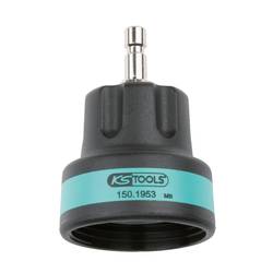 KS Tools 150.1953 Adaptér chladicí soustavy M46 x 3,0, tyrkysová
