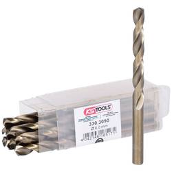 KS Tools 3303090 HSS-G-Co 5 sada spirálových vrtáku do kovu, 9 mm, 10 ks
