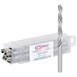 KS Tools 3302070 HSS-G sada spirálových vrtáku do kovu, 7 mm, 10 ks