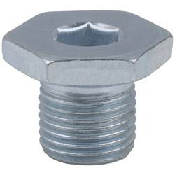 KS Tools 4301062 Zátka s olejem, vnitřní 6hran 8 mm, M14x 1,25 x 13 mm, sada 10 kusů