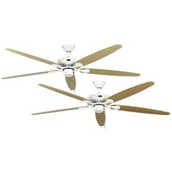 CasaFan CLASSIC ROYAL 180 WE stropní ventilátor 61 W (Ø x v) 180 cm x 275 mm lakovaná bílá vhodný i pro zimní provoz, vyměnitelné lopatky