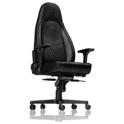 Noblechairs noblechairs ICON Echtleder Gaming Stuhl - schwarz/schwarz černá