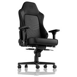 Noblechairs noblechairs HERO Echtleder Gaming Stuhl - schwarz/schwarz černá