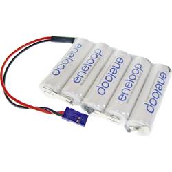 Panasonic eneloop Reihe F1x5 Graupner Akupack 5 x AA s kabelem, se zástrčkou Ni-MH 6 V 1900 mAh