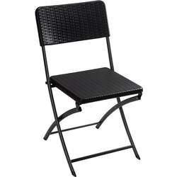 Perel folding chair rattan kempingová židle černá FP165R Zatížitelnost (hmotnost) (max.) 300 kg