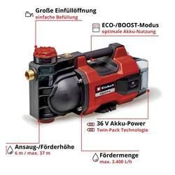 Einhell Power X-Change AQUINNA 36/34 aku zahradní čerpadlo 3400 l 37 m