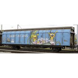 Hobbytrain H24666 N vozík na posuvnou stěnu Hblaclns řady Graffiti SBB