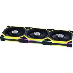 Lian Li Lian Li UNI FAN SL Wireless ARGB PWM Lüfter, 3er-Pack inkl. Controller - 120 mm PC větrák s krytem černá (š x v x h) 120 x 124.5 x 28 mm