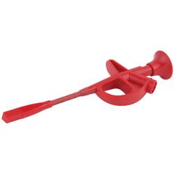 KS Tools 150.1669 bezpečnostní krokosvorka, konektor 4 mm, červená