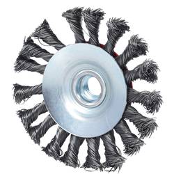 KS Tools 340.0048 Kartáč kuželového tvaru s ocelovým drátem 0,5 mm, Ø 100 mm