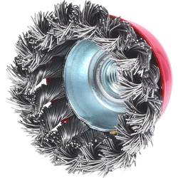 KS Tools 340.0025 Nerezový ocelový hrncový kartáč 0,5 mm, Ø 65 mm