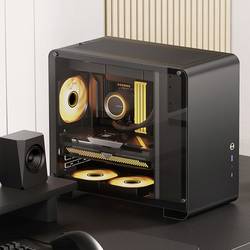Jonsbo Jonsbo U4 Mini Micro-ATX-Gehäuse, Tempered Glass - schwarz micro tower pouzdro, herní pouzdro, PC skříň vícebarevná