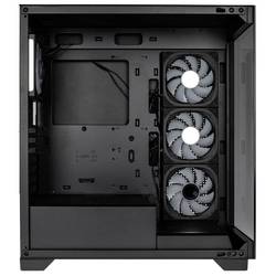 Kolink Kolink Unity Peak ARGB Midi-Tower Showcase, Tempered Glass - schwarz midi tower pouzdro, herní pouzdro, PC skříň černá