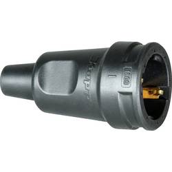 Kopp 180916009 zásuvka PA, guma 230 V černá IP20