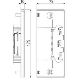 OBO Bettermann 6274770 montážní příslušenství (š x h) 170 mm x 70 mm 1 ks čistě bílá