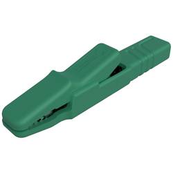 SKS Hirschmann AK 2 S grün / green krokodýlí klip, šroubová svorka, konektor, zelená