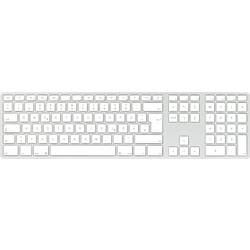 Matias FK418DCS-DE Wireless USB-C® Aluminum Keyboard for Mac bezdrátový klávesnice německá, QWERTZ, Macintosh stříbrná