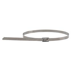 KS Tools 115.1592 Elektrikářská zadrhovací páska s kulovým uzávěrem, 4,6 x 250 mm, 100 ks