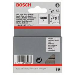 Sponky do sponkovačky z tenkého drátu, typ 53 - 11,4 x 0,74 x 14 mm 1000 ks Bosch Accessories 2609200217 Rozměry (d x š) 14 mm x 11.4 mm