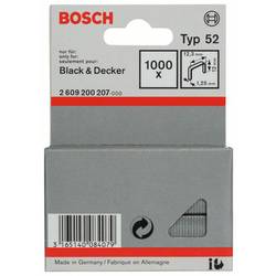 Sponky do sponkovačky z plochého drátu, typ 52 - 12,3 x 1,25 x 12 mm 1000 ks Bosch Accessories 2609200207 Rozměry (d x š) 12 mm x 12.3 mm