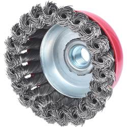 KS Tools 340.0024 Ocelový kartáč 0,5 mm, Ø 90 mm