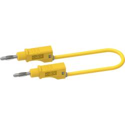 Electro PJP 2111-CD1-50J měřicí kabel banánková zástrčka 4 mm 50 cm žlutá 1 ks