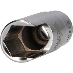 KS Tools 460.5087 3/8 speciální úhlový nástrčný klíč pro trubkové spojky, 14 mm