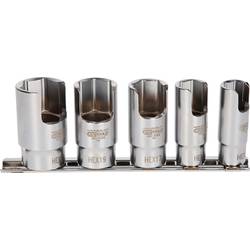 KS Tools 460.5085 Sada nástrčných hlavic pro trubkové konektory 3/8, 5 ks