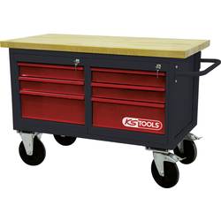 KS Tools 8650011 Pojízdný dílenský stůl s 6 zásuvkami (š x v x h) 1200 x 840 x 600 mm