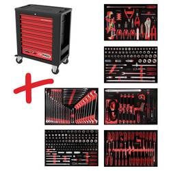 KS Tools NEW-63151 dílenský vozík Barva: černá, červená