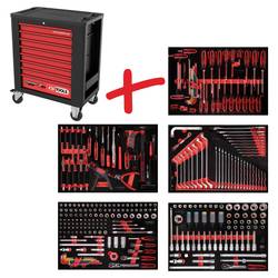KS Tools 8155299 dílenský vozík Barva: černá, červená