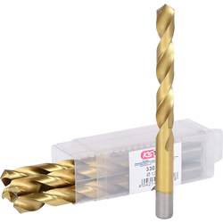 KS Tools 330.4125 HSS TiN spirálový vrták, DIN 338, 5 ks