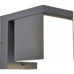 Lutec PRIMA 6993801118 venkovní solární nástěnné osvětlení s PIR senzorem LED pevně vestavěné LED 9.5 W antracitová