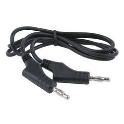 KS Tools 150.1668 měřicí kabel lamelová zástrčka 4 mm lamelová zástrčka 4 mm 1 m černá 1 ks