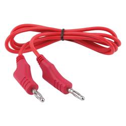 KS Tools 150.1667 měřicí kabel lamelová zástrčka 4 mm lamelová zástrčka 4 mm 1 m červená 1 ks
