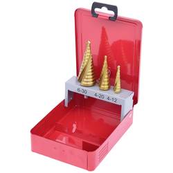KS Tools 3302423 HSS TIN-TIP sada stupňovitého vrtáku 1 ks