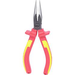 KS Tools 1171117 ploché jehlové kleště rovné nástrojová ocel 165 mm