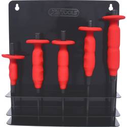KS Tools 156.0000 Sada průbojníků s ochrannou rukojetí, 5 ks, 3 - 8 mm