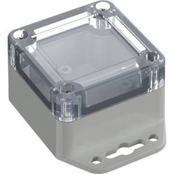 TRU COMPONENTS TC-10860408 Přírubové pouzdro 60 x 60 x 40.10 ABS-PC světle šedá 1 ks