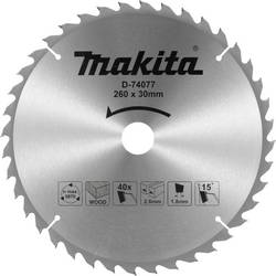 Makita D-74077 Průměr:260 mm, Počet zubů (na palec):40