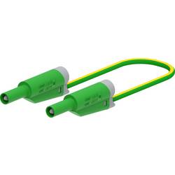 Electro PJP 2714-IEC-CD1-100V měřicí kabel zásuvkový konektor 4 mm, banánková zástrčka 100 cm zelená 1 ks
