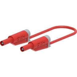 Electro PJP 2714-IEC-CD1-100R měřicí kabel zásuvkový konektor 4 mm, banánková zástrčka 100 cm červená 1 ks