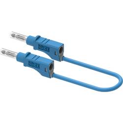 Electro PJP 2214/600V-CD1-25BL měřicí kabel zásuvkový konektor 4 mm 25 cm modrá 1 ks
