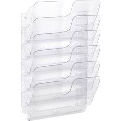 Durable FLEXIPLUS 6 A4 QUER 1700014401 držák prospektů černá, transparentní DIN A4 na šířku Počet přihrádek 6 1 ks (š x v x h) 340 x 520 x 100 mm