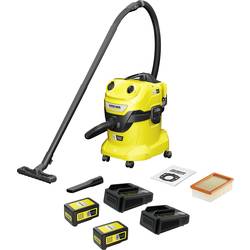 Kärcher Home & Garden WD 4-18 Dual Battery Set 1.628-601.0 Akumulátorový vysavač pro mokré a suché vysávání 380 W 20 l vč. 2 akumulátorů, Vč. nabíječky,