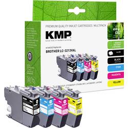 KMP Ink náhradní Brother LC-3213BK, LC-3213C, LC-3213M, LC-3213Y kompatibilní kombinované balení barva B101V 1539,4005