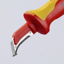 Knipex 98 55 VDE-Abmantelungsmesser 155mm Mehrkompomenten-Griff Knipex nůž na kabely Vhodné pro odizolovací kleště Kulaté kabely