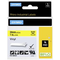 DYMO IND RHINO 1805431 vinyl Barva pásky: žlutá Barva písma:černá 24 mm 5.5 m