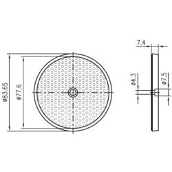 Reflektory Leuze Electronic TK-82.2 Lze přišroubovat TK 82.2